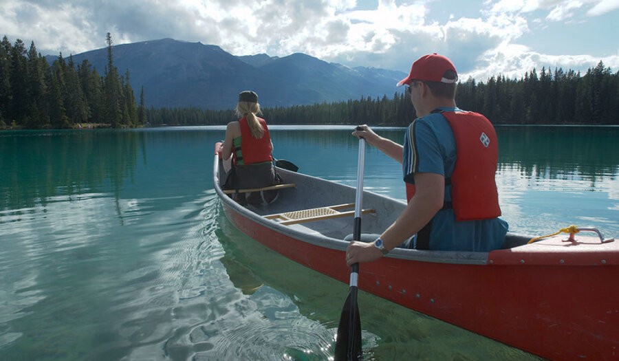Canoeing in Jasper