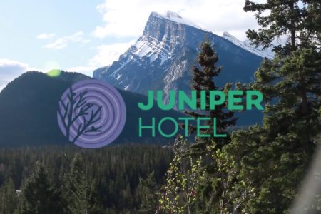 View from the Juniper hotel in Banff