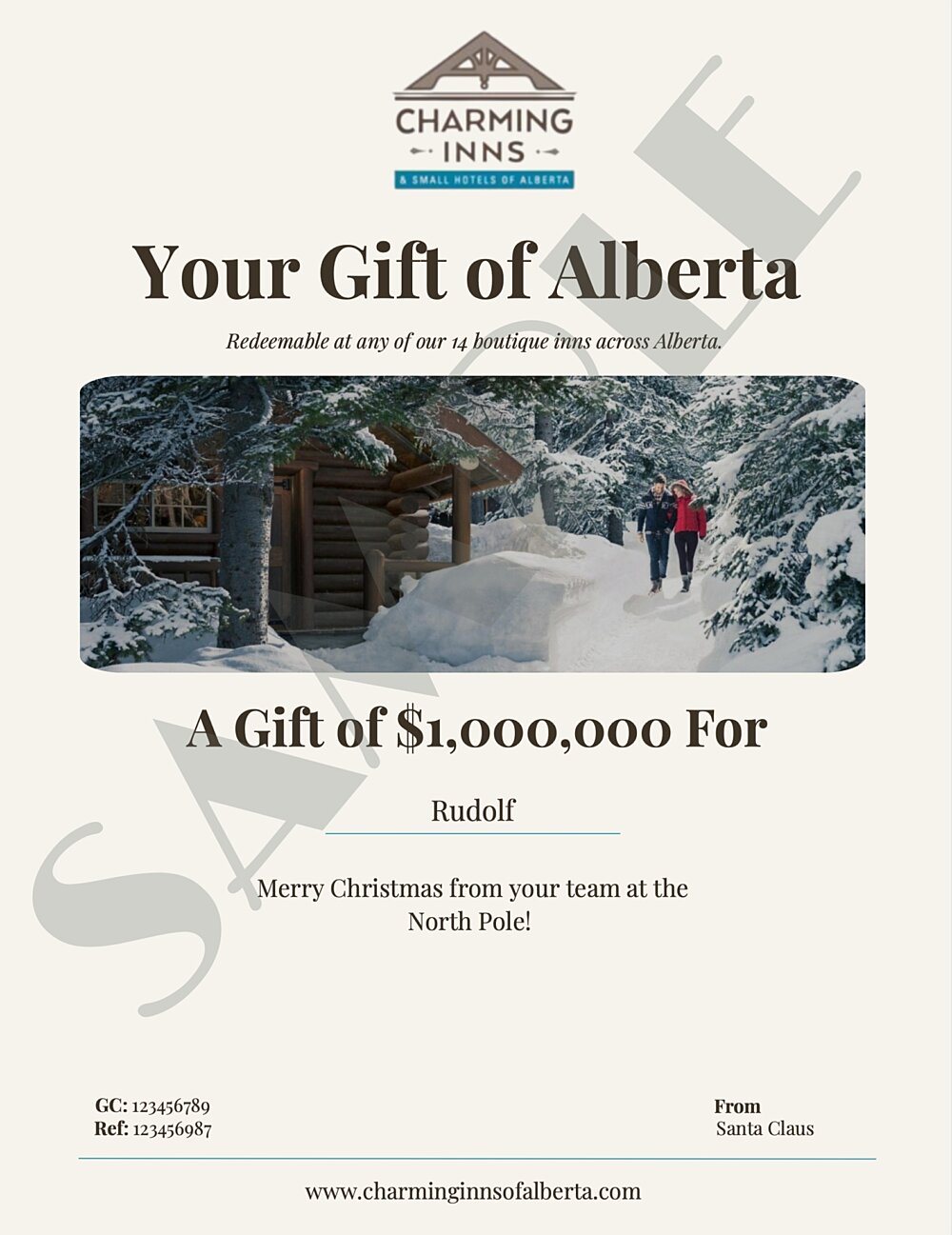 Gift card preview