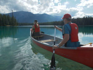 Canoeing in Jasper