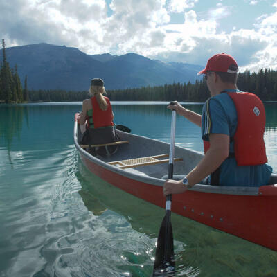 Canoeing in Jasper