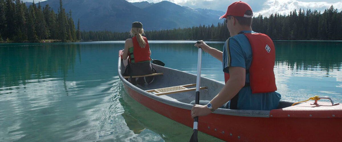 Canoeing in Jasper