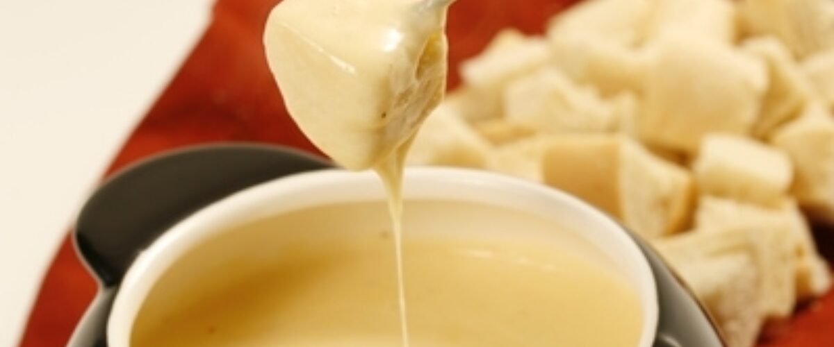 Swiss cheese fondue recipe photo