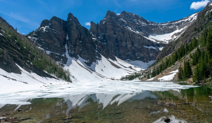 Near the Lake Agnes Tea House