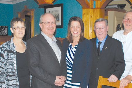 Wild Rose Party leader at the Heartwood Inn in Drumheller