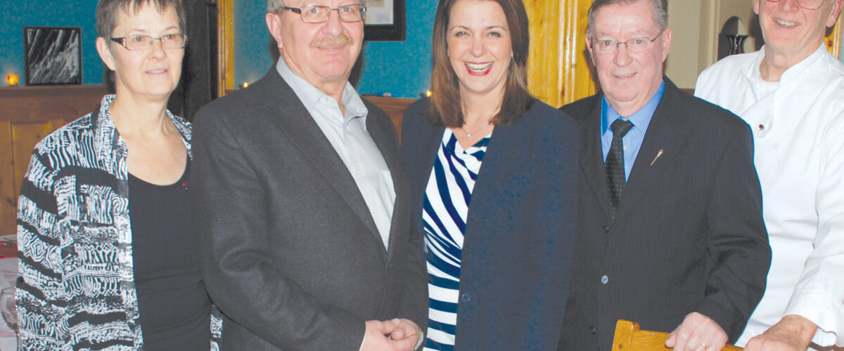 Wild Rose Party leader at the Heartwood Inn in Drumheller