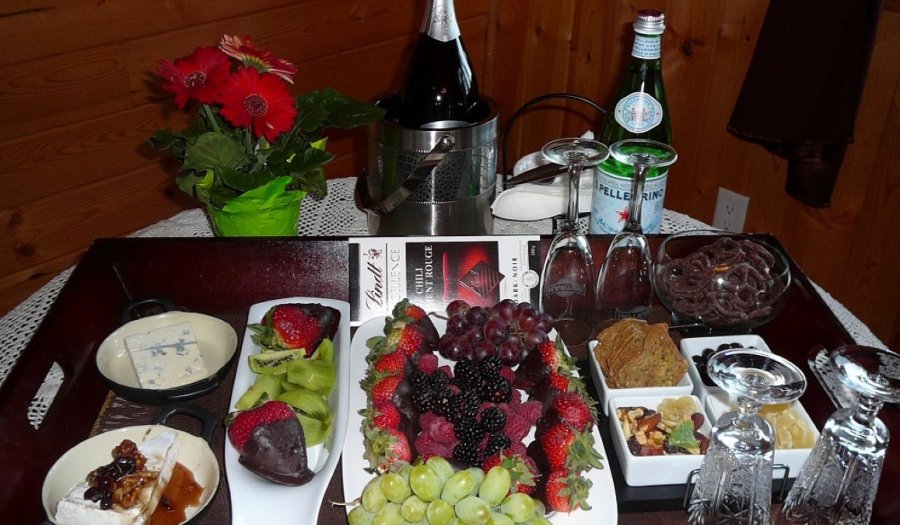 Strawberry chocolate plate