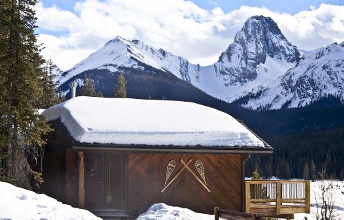 Mount Engadine Cabin closeup