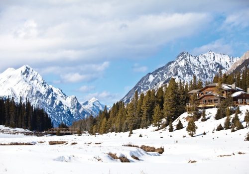 Mount Engadine Lodge perched over Moose Meadows