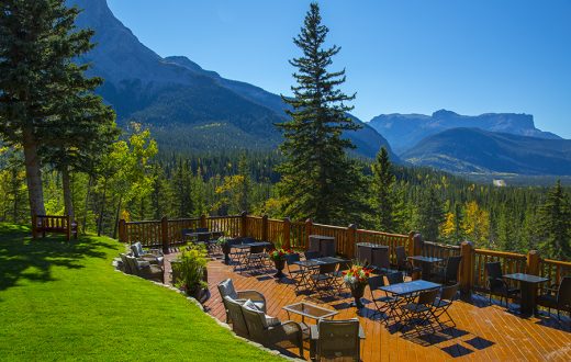 Overlander Mountain Lodge Patio